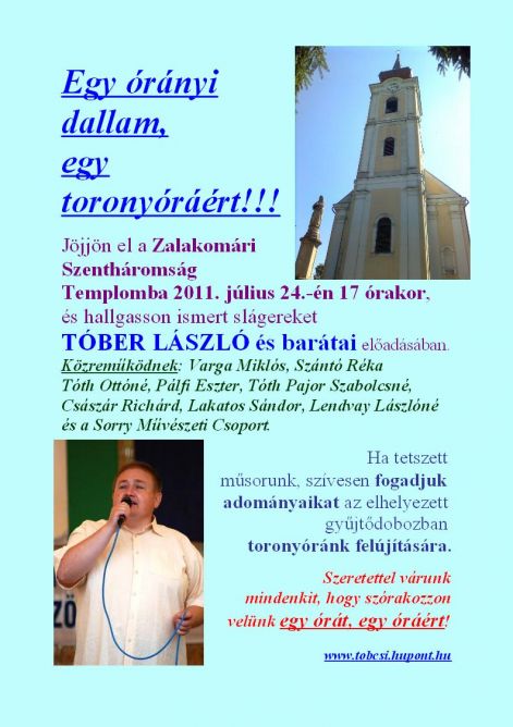 Egy &oacute;r&aacute;nyi dallam egy torony&oacute;r&aacute;&eacute;rt